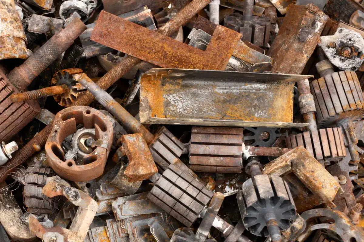 Heavy ferrous scrap — steel channels, plates and machine parts